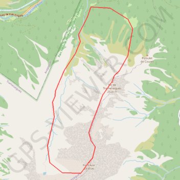 Trace GPS Pic d'Aret par le pic de Tramezaigues, itinéraire, parcours