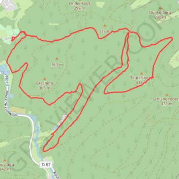 Trace GPS Baerenthal, itinéraire, parcours