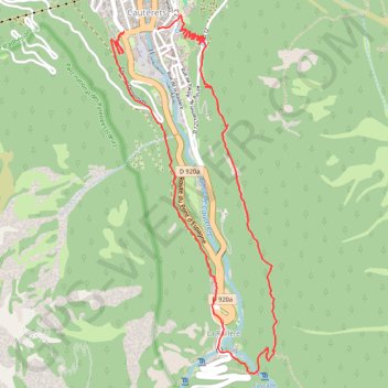 Trace GPS Cauterets - boucle sur les contreforts par la Raillère, itinéraire, parcours