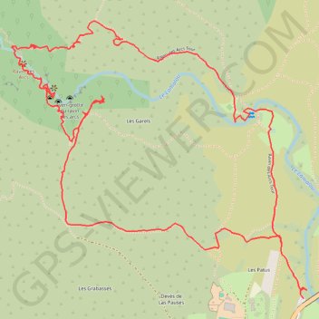 Trace GPS Ravins des Arcs - Saint Martin de Londres, itinéraire, parcours