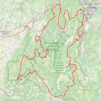 Trace GPS Cyclo : La haute route Vertaco, itinéraire, parcours