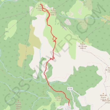 Trace GPS Punta di Caldane - Poggio, itinéraire, parcours