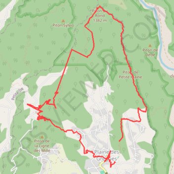 Trace GPS Plaine des Grègues, boucle des Margoziers, itinéraire, parcours
