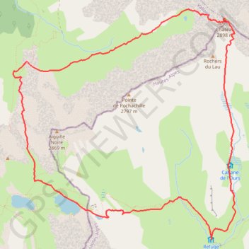 Trace GPS Roche Château, itinéraire, parcours