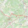 Trace GPS GR670 Chemin Urbain V. De Vézénobres (Gard) à Avignon (Vaucluse), itinéraire, parcours