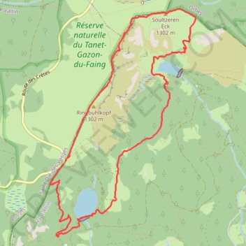 Trace GPS Tour des Lacs - La Bresse, itinéraire, parcours