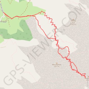 Trace GPS Tete Pelouse, itinéraire, parcours