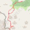 Trace GPS Pique d'Estats - Montcalm (Ariège), itinéraire, parcours