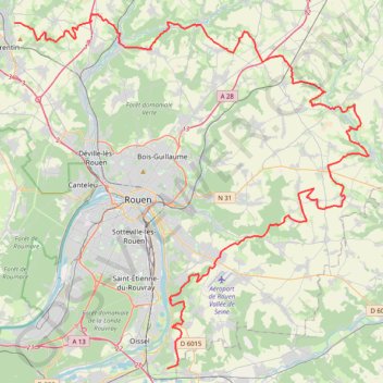 Trace GPS GR25 De Sotteville-sous-le-Val à Saint Pierre-de-Varengeville (Seine-Maritime), itinéraire, parcours