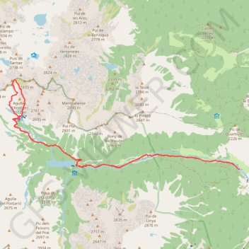 Trace GPS Tuc de Saboredo - Arête sud-est, itinéraire, parcours