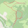 Trace GPS Roc de la Lauzate par le bois de Quié Long, itinéraire, parcours