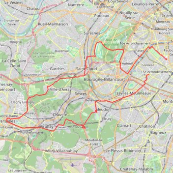 Trace GPS Paris Cyclisme, itinéraire, parcours