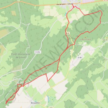 Trace GPS Levier VTT 23 juil. 2020 à 10:01, itinéraire, parcours