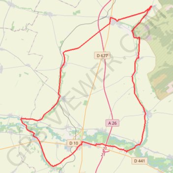 Trace GPS La Plaine Champenoise, itinéraire, parcours