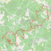 Trace GPS St Sulpice Chérac 32 kms, itinéraire, parcours