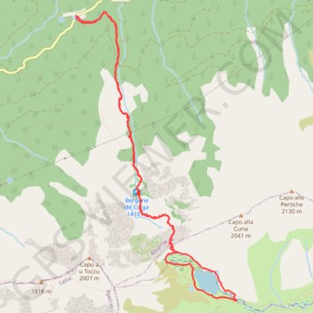 Trace GPS Lac de Nino, itinéraire, parcours
