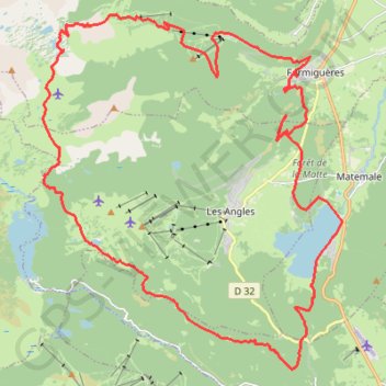 Trace GPS Etang des Camporells à VTT, itinéraire, parcours
