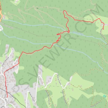 Trace GPS Cheminée des Fées (St. Gervais), itinéraire, parcours