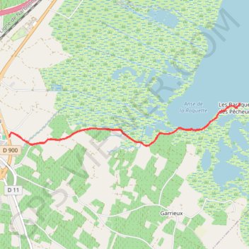 Trace GPS Salses-le-Château - Baraques des Pêcheurs, itinéraire, parcours