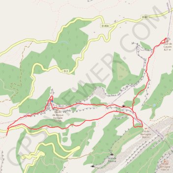 Trace GPS Autour des Dents de Roque Forcade, Tour de Cauvin, itinéraire, parcours