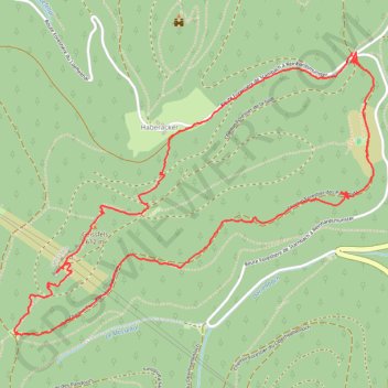 Trace GPS Du billbaum au rocher du geissfel, itinéraire, parcours