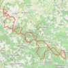 Trace GPS St Sulpice vers Ecoyeux BIS 53 kms pour 48 kms, itinéraire, parcours