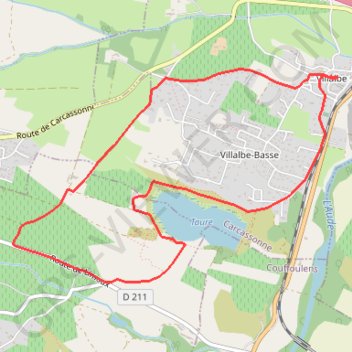 Trace GPS Villalbe-Etang-de-Taure_7,8km, itinéraire, parcours