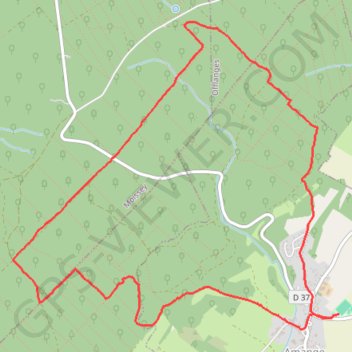 Trace GPS Rando "loups-garou de la Serre", itinéraire, parcours