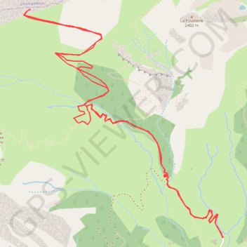 Trace GPS Col du Pallastre, Col clot Lamiande, itinéraire, parcours