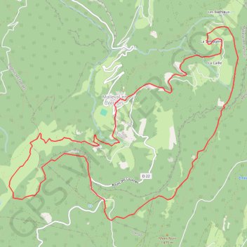 Trace GPS Malleval en Vercors, itinéraire, parcours