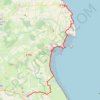 Trace GPS Le chemin aux Anglais - Barfleur à Montebourg, itinéraire, parcours