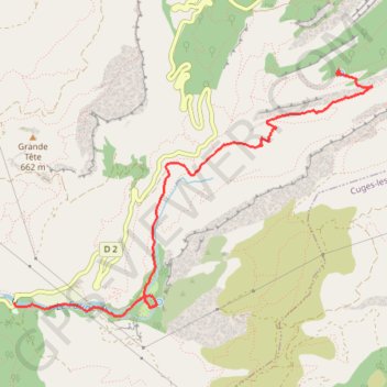 Trace GPS Sainte Baume, abbaye de Saint Pons, ancienne glacière, itinéraire, parcours