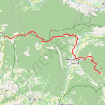 Trace GPS Tour du Pays de Dieulefit - Aleyrac à Fontlargias, itinéraire, parcours