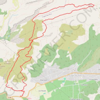 Trace GPS Du col de l'Ange au Jas de sylvain, itinéraire, parcours