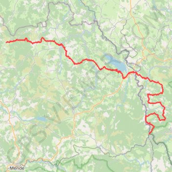 Trace GPS Tour du Gévaudan. De Sainte Eulalie à La Bastide-Puylaurent (Lozère), itinéraire, parcours
