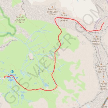 Trace GPS Col de la Gela par le col de la Sède, itinéraire, parcours