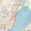 Trace GPS Chemin de compostelle portugais voie Lusitana, itinéraire, parcours