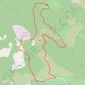 Trace GPS Châteauvert - Le Vallon Sourn, itinéraire, parcours