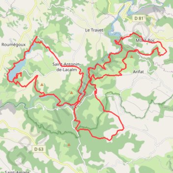 Trace GPS La Pimentoise - Lac de la Bancalié, itinéraire, parcours