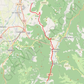 Trace GPS De Ceselli à Poreta, itinéraire, parcours