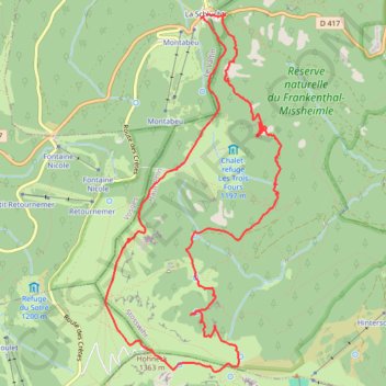 Trace GPS Sentier des roches - Marche buissonnière, itinéraire, parcours
