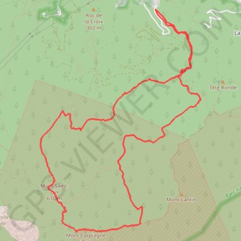 Trace GPS Col de la Barasse, itinéraire, parcours