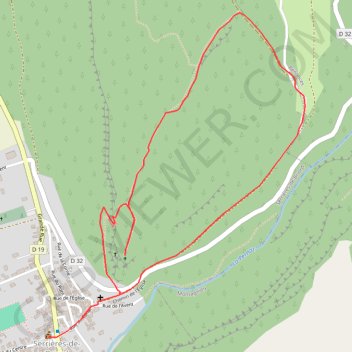Trace GPS Vierge de Chateland, itinéraire, parcours