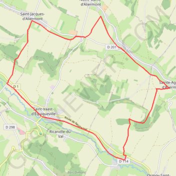 Trace GPS Le Cheval Vapeur - Saint-Jacques-d'Aliermont, itinéraire, parcours
