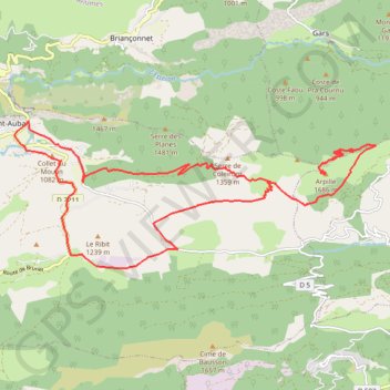 Trace GPS Vallon du Riou, itinéraire, parcours