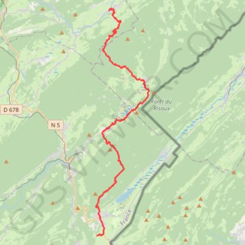Trace GPS Foncine-le-Haut - Les Rousses, itinéraire, parcours