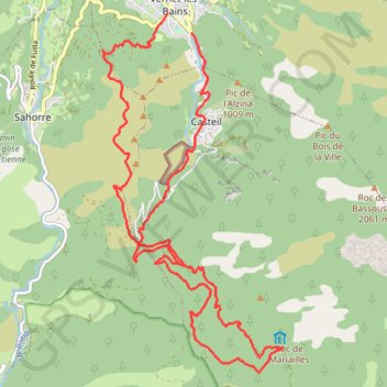 Trace GPS Championnat du Canigó - Les Mattes rouge - Tracé 2017, itinéraire, parcours