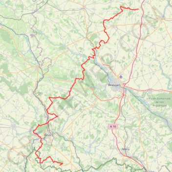 Trace GPS GR125 Randonnée de Serans à Blancfossé (Oise), itinéraire, parcours