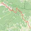 Trace GPS [Itinéraire] C- Ascension du Ventoux par Sault, itinéraire, parcours