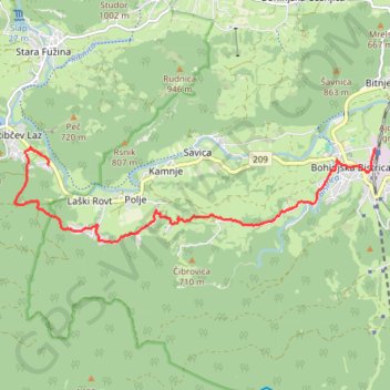 Trace GPS Biot_slovenia-bohinjska-bistrica-bohinjsko-jezero-lake-hotel-krys, itinéraire, parcours